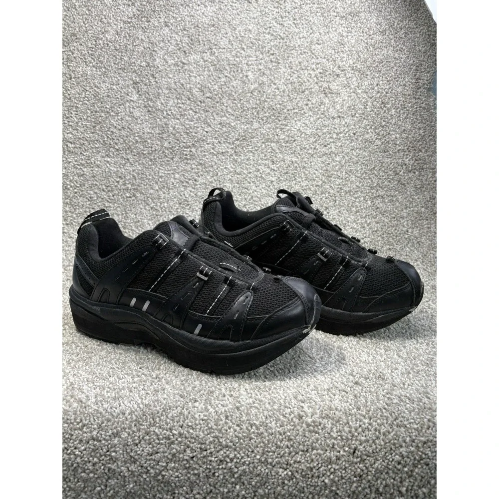 Dr.‎ Comfort DRC Men's 9.5 Black Diabetic Orthopedic Walking Shoes Extra Depth